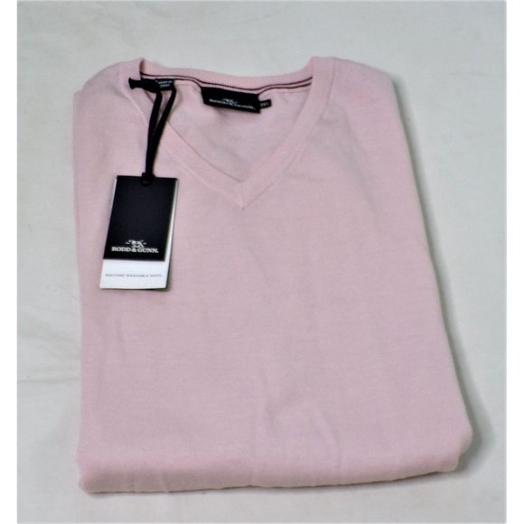 RODD & GUNN Springston Wool V-Neck Sweater Rose (Peach) XX-Large NEW - Picture 6 of 6